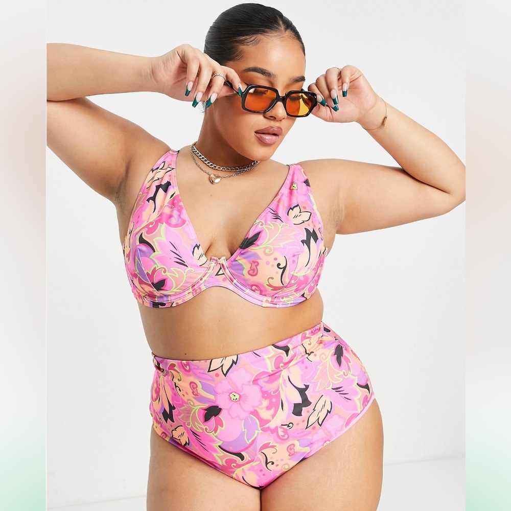 Asos high rise swim bottoms. Size 20